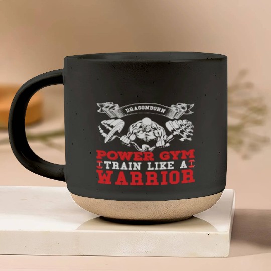 Dragonborn Power Gym Train Like A Warrior Pottery Mugs