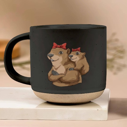 Groundhog Marmot Mom for a Marmot lover groundhog Pottery Mugs