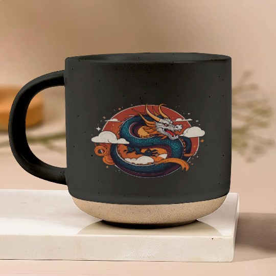 a traditional Chinese dragon Pottery Mugs