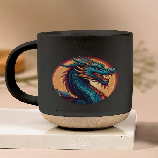 traditional Chinese dragon Pottery Mugs