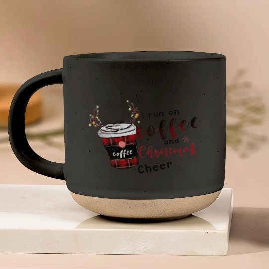 Christmas coffee first Pottery Mugs