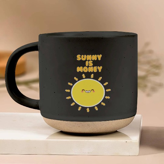 sunny is money Pottery Mugs