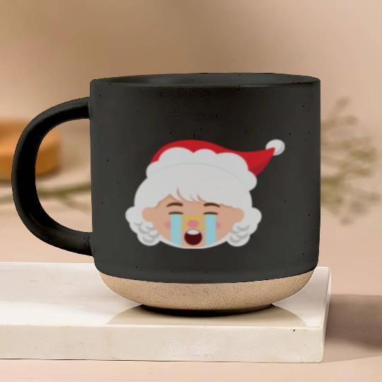 Mrs Claus Emoticons Crying Out Loud Christmasfunny Pottery Mugs
