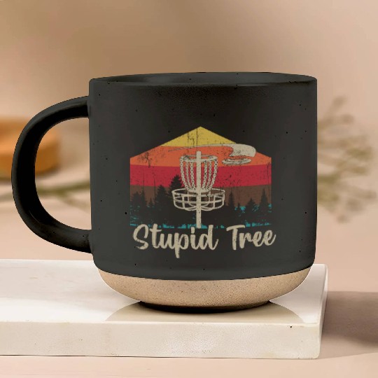 Stupid Tree Disc Golf Pottery Mugs