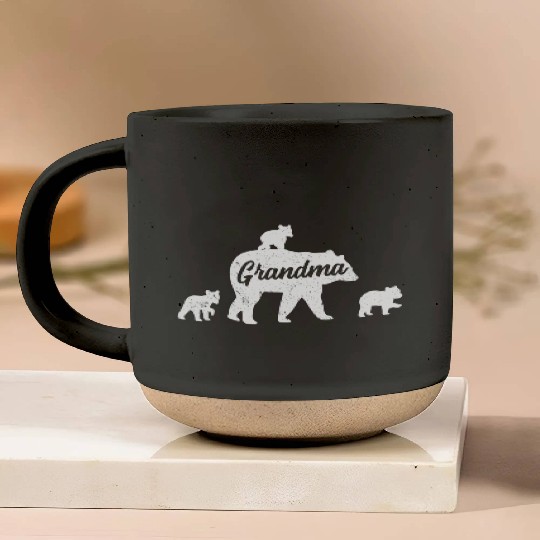 Grandma Bear 3 Cubs Mother'S Day Pottery Mugs