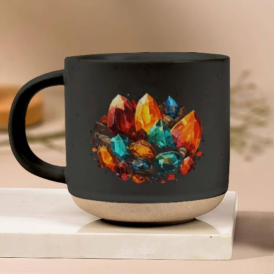 Lapidary Artist Gemstone Stone Collecting Stone Pottery Mugs