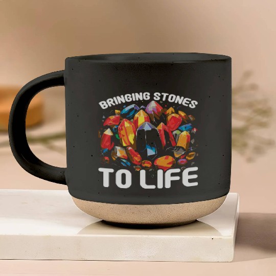 Lapidary Artist Gemstone Stone Collecting Stone Pottery Mugs