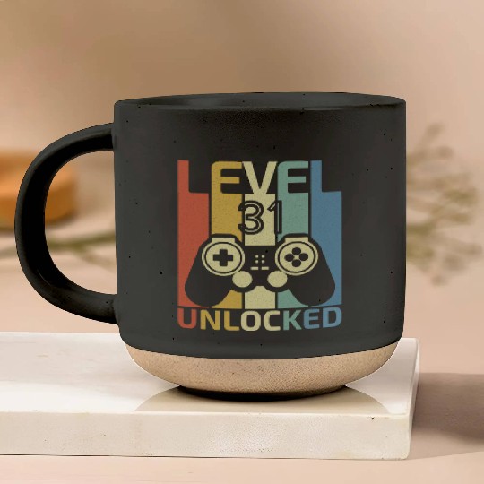 Level 31 Unlocked 1991 Video Game 31th Birthday Pottery Mugs