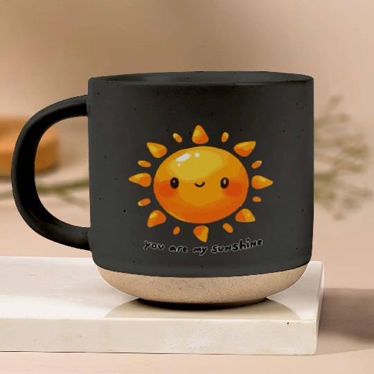 Happy You Are My Sunshine Pottery Mugs