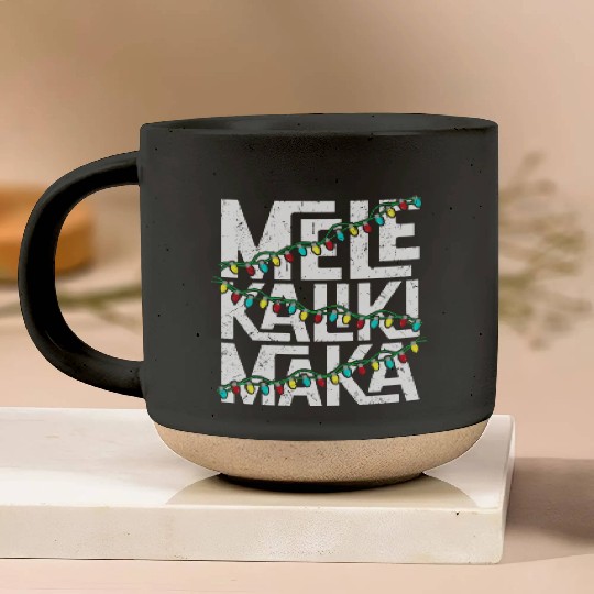Mele Kalikimaka Hawaiian Christmas Holidays Themed Pottery Mugs