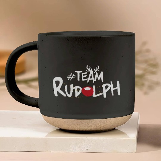 Team Rudolph Funny Christmas Reindeer Lover Meme Pottery Mugs