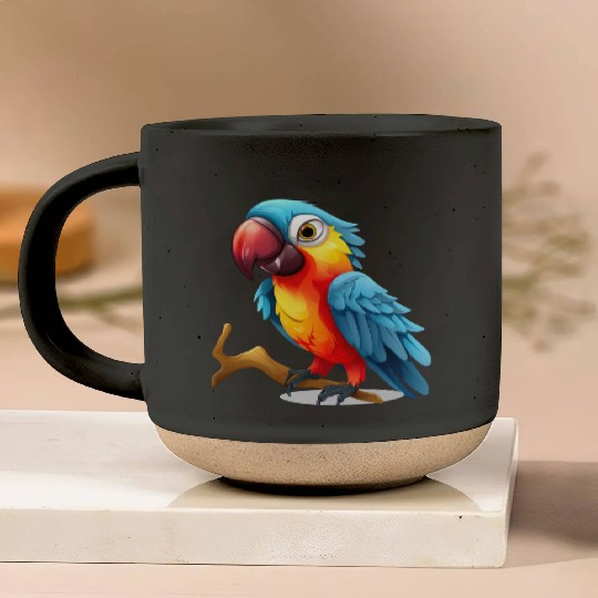 Macaw Parrot for a Bird Lover Animal Lover Pottery Mugs