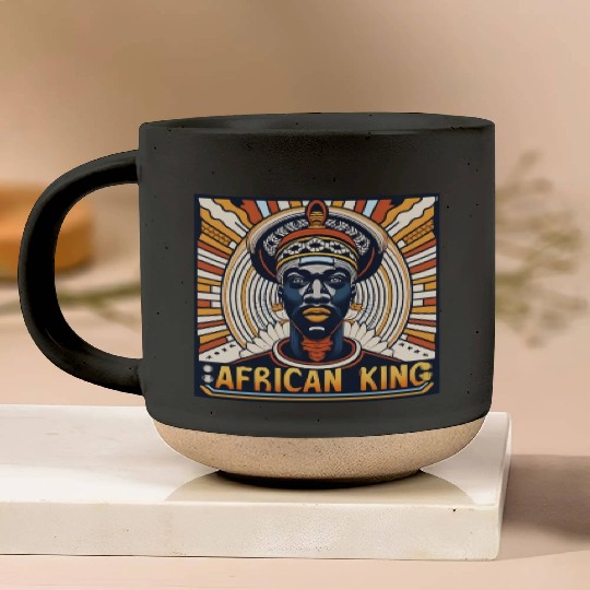 African King Gift For Afrocentric Lovers Pottery Mugs