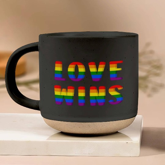 LOVE WINS! LGBTQ Pottery Mugs