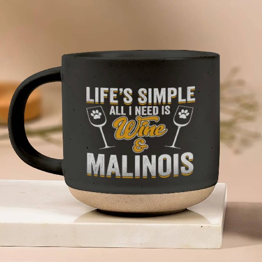 Belgian Malinois Dog Dog Wine Saying Pun Quote Pottery Mugs