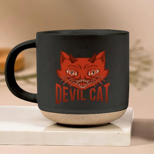 Devil Cat Pottery Mugs