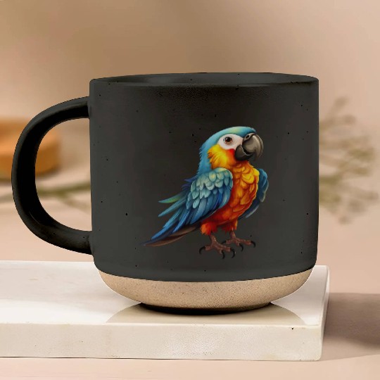 Macaw Parrot for a Bird Lover Animal Lover Pottery Mugs
