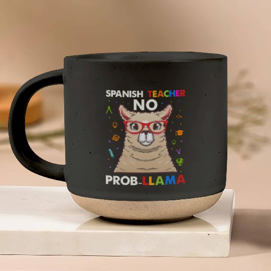 Spanish Teacher No Pro llama Pottery Mugs