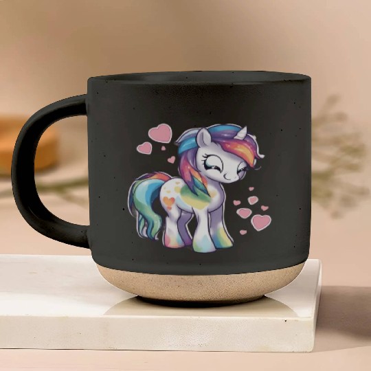 Valentine Pony Pottery Mugs