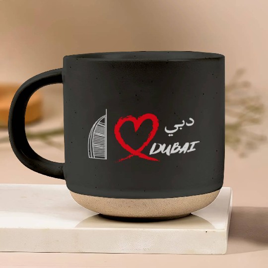 i love dubai Pottery Mugs