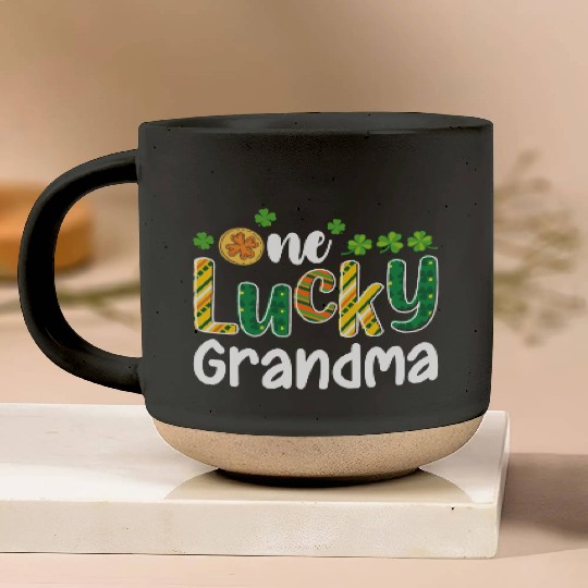 One Lucky Grandma Matching Family St Patrick's Day Pottery Mugs