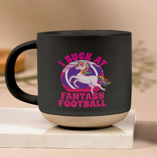 I Suck At Fantasy Football Pottery Mugs