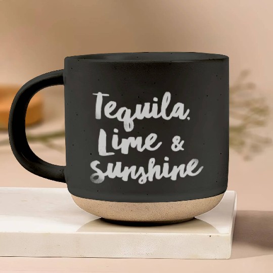 Tequila Lime Sunshine Funny Mexican Alcohol Cool Pottery Mugs