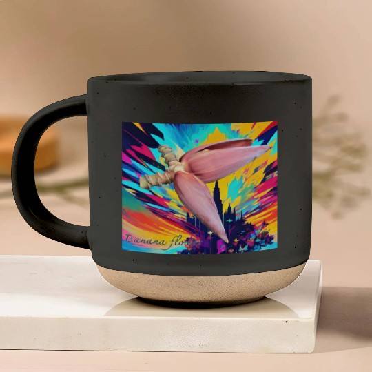Banana flower Pottery Mugs