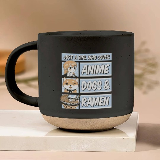 Anime Love, Dog Joy, Ramen Comfort Pottery Mugs