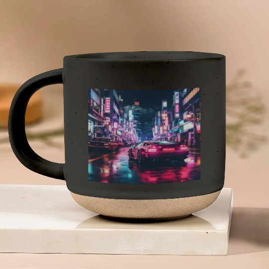 Vaporwave Tokyo Pottery Mugs