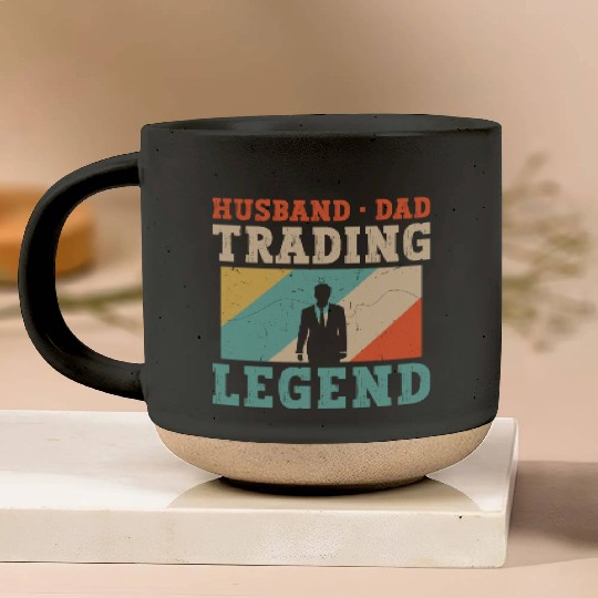 Husband Dad Trading Retro, Best Day Trader Market Pottery Mugs