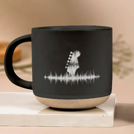 Guitar Player Gift Vintage Guitarist Pottery Mugs
