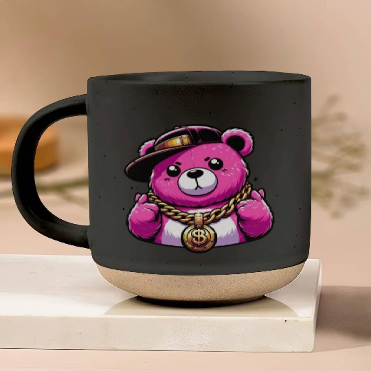 Hip-Hop Honeys: Bling Bear Edition Pottery Mugs
