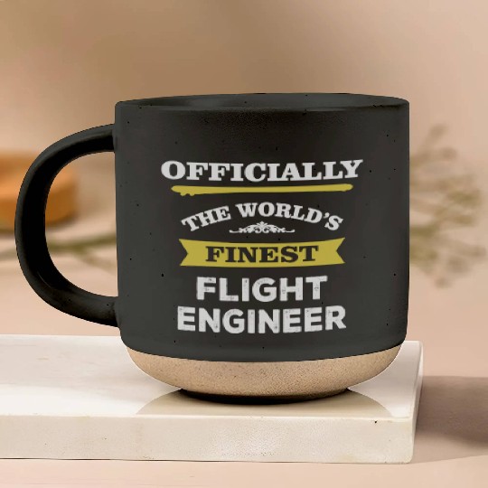 The World's Finest Flight Engineer Pottery Mugs