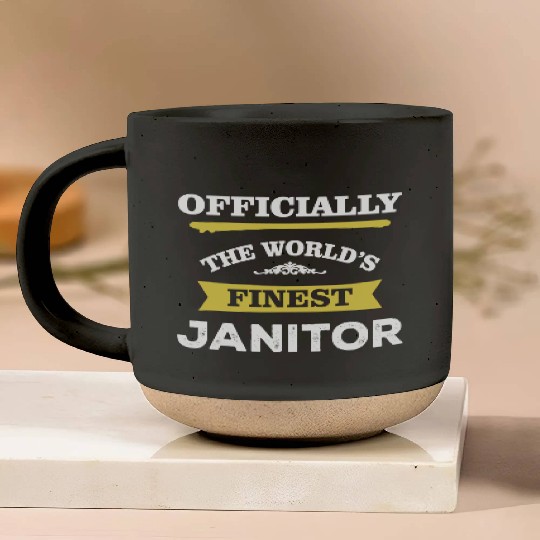 The World's Finest Janitor Pottery Mugs