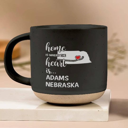 Adams County Nebraska Is Where My Heart Is Gift Pottery Mugs