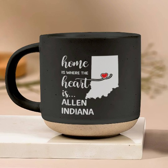 Allen County Indiana Is Where My Heart Is Cool Pottery Mugs
