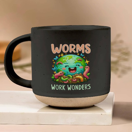 Worm Farming Earthworm Gardener Vermiculture Pottery Mugs