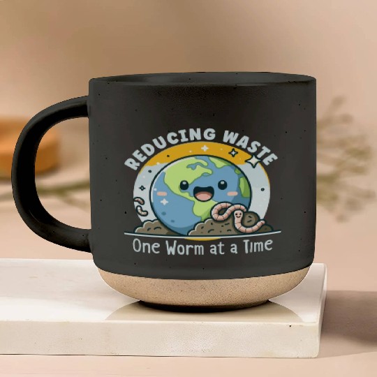 Worm Farming Earthworm Gardener Vermiculture Pottery Mugs