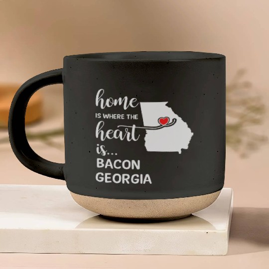 Bacon County Georgia Is Where My Heart Is Cool Pottery Mugs