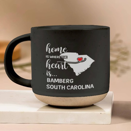 Bamberg County South Carolina Is Where My Heart Is Pottery Mugs