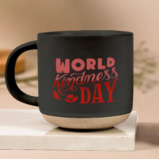 world kindness day Pottery Mugs