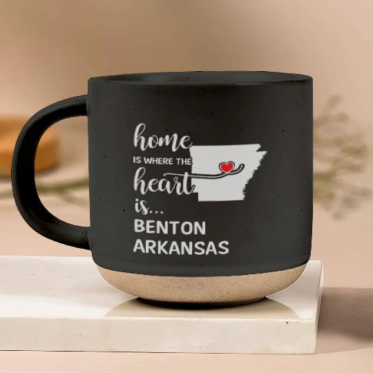 Benton County Arkansas Is Where My Heart Is Cool Pottery Mugs