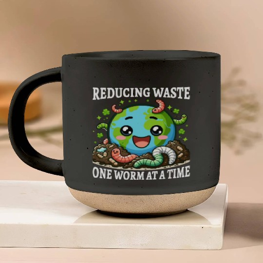 Worm Farming Earthworm Gardener Vermiculture Pottery Mugs