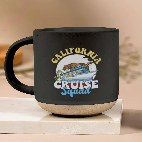 California Cruise Squad Family Vacation Trip Pottery Mugs