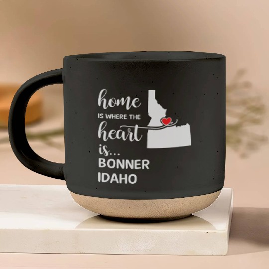 Bonner County Idaho Is Where My Heart Is Cool Gift Pottery Mugs