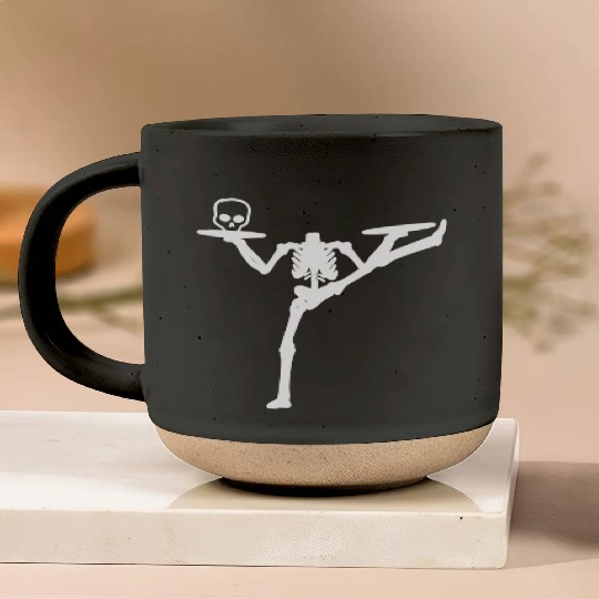 Dancing Skeleton Street Dancer Gift Pottery Mugs