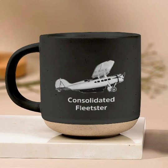 Consolidated Fleetster Aircraft model Pottery Mugs
