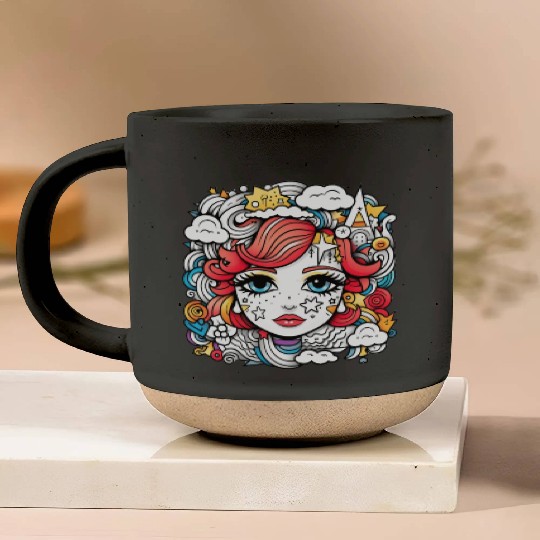 Celestial girl Pottery Mugs