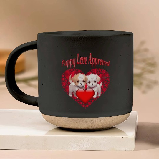 Puppy Love Approved Pottery Mugs